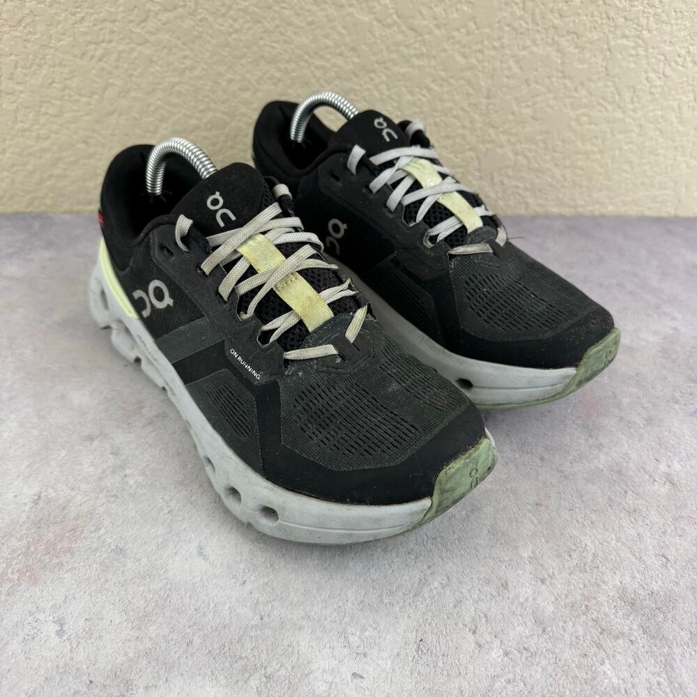 On Cloud Cloudrunner 2 Running Shoes Sneaker Women Size 6 Black Cloudtec